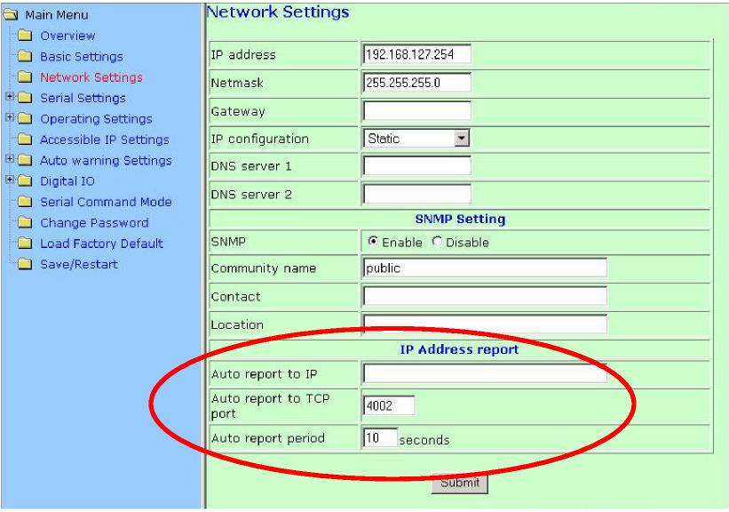 Appendix C C Auto IP Report Protocol There are several ways to configure the IP address of an NE-4100 Series module. One of them is DHCP Client.