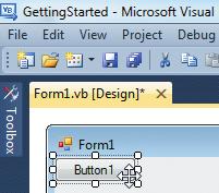 18 Getting started Adding functional code The Visual Basic IDE automatically generates code, in the background, to incorporate the visual controls you add to your program interface.