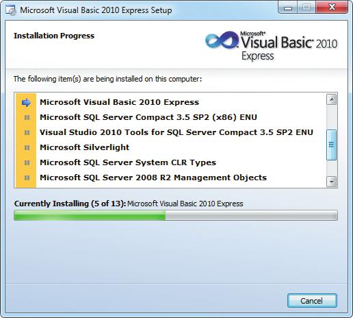 cont d 1 2 3 4 5 Open your web browser and navigate to the Visual Basic Express Edition download page on the Microsoft website at the time of writing this can be found at http://www.microsoft.