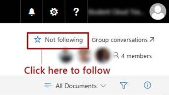 Appendix I Setting Office 365 Groups Favorites While shared Group files/folders can always be accessed directly, it can be easier to add those Groups to your personal OneDrive website.