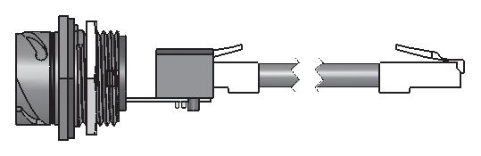 Etherlink V1 Receptacles Female Receptacle to Male Plug with Cable Female Receptacle to 110