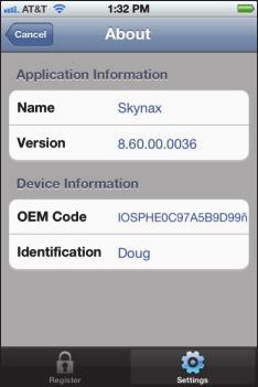 4 Tap Add. The Skynax Gateway is added. 5 (Optional) Enter a device ID. This information is uploaded to the Skynax Gateway to help the System Administrator identify the device or user.