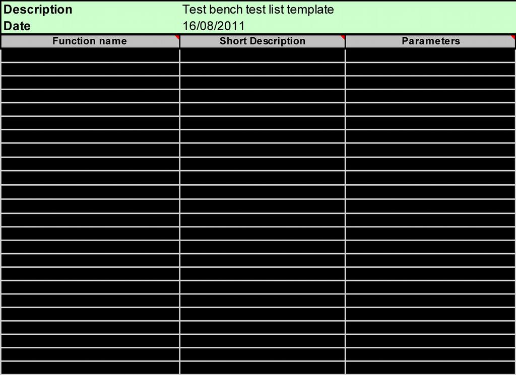 spreadsheet, defining the test steps and limits for each. This provides a user-friendly means of designing and executing LabWindows CVI-based tests.