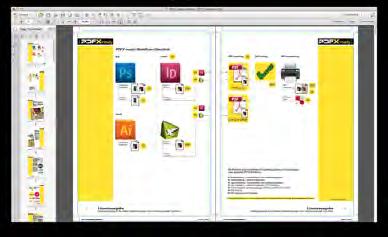 PDFX-ready deliverables PDFX-ready Leitfaden 52-page education material PXR V1 and PXR V2 - living side by side The PDF/X-standard Why PXR V2 image binding layout preparation PDF/X generation (CMYK