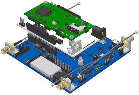 INSTALLATION AND OPERATION Installing an Arduino Shield with a SocketModem If using an Arduino Shield with a SocketModem: 1.