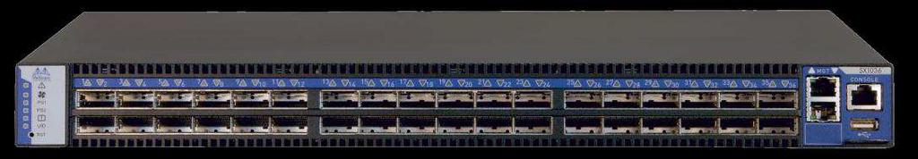Capacity 36 40GbE ports 64 10GbE ports 48x10GbE+12x40GbE combo