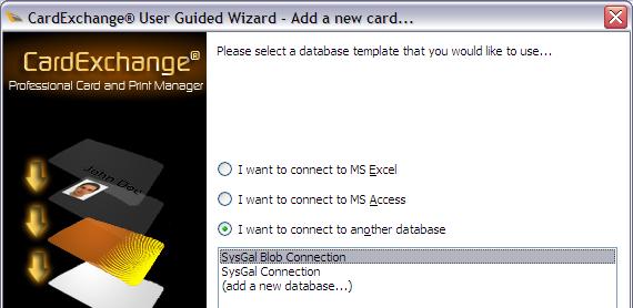 CHOOSE THE DATABASE CONNECTION (MANDATORY) You MUST select YES connect to a database (REQUIRED) Click NEXT to continue.