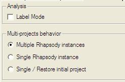 Rhapsody Analysis Display Labels or Elements Names You can display either labels or element names, depending on a model browser setting (Label Mode). 1.