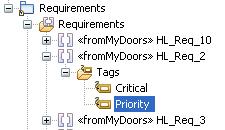 High Level Requirements Addition In Rhapsody Gateway, the attributes are displayed as in the following screenshot. The corresponding representation in Rhapsody looks like the following example.