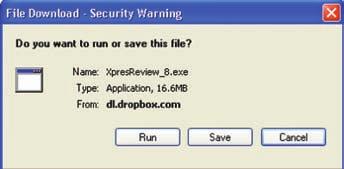If you are prompted to choose the directory to save the file, choose one you have easy access to, such as your desktop.