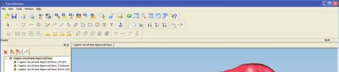 Using XPresReview Software CREATE SECTION Creates section and opens the Position Plane toolbar (below) CLIP NEAR Cuts