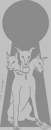/Cerberus Three headed dog which guards the gates of