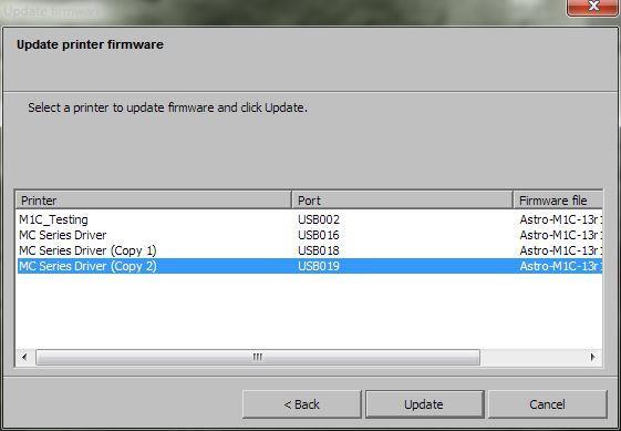 When you are notified that new firmware is available for your Printer, download *.bin file and save it to your desktop. 2. From Start Menu, open All Programs.