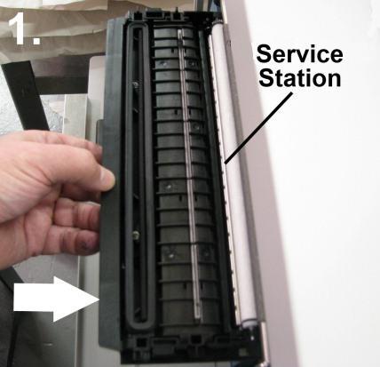 Station Dock until it touches bar.