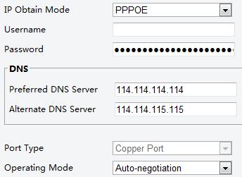 If the camera is connected to the network through Point to Point Over Ethernet (PPPoE), you need to select PPPoE as the IP obtainment mode. 1. Click Setup > Network > TCP/IP. 2.