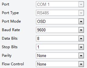 2. Select OSD from the Port Mode drop-down list. 3. Click Save. Transparent Channel Configuration Transparent channel is mainly used to achieve transparent data transmission between two devices.