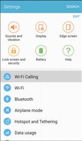 1. From home, tap Apps > Settings > Wi-Fi Calling. 2. Follow the prompts to change your Wi-Fi Calling settings.