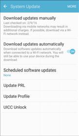 Access System Update From home, tap Apps > Settings > System Update. The System Update menu appears. For details about updating your phone, see Update Your Phone.