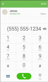 2. Tap the number keys on the keypad to enter the phone number. As you enter digits, Smart Dial searches for contacts that match.