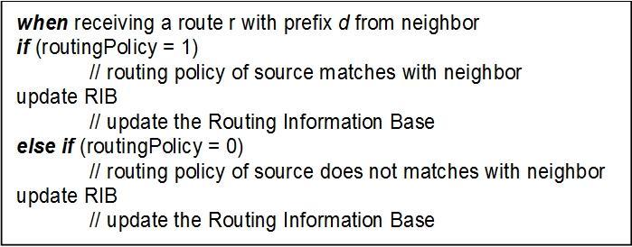 Implementation: ns-bgp-rp Community-path list: numbered or named identifies and
