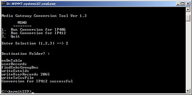 Running the Conversion Tool Copy the required conversion tool into a folder accessible from DOS and rename the file to MGCONV.exe.