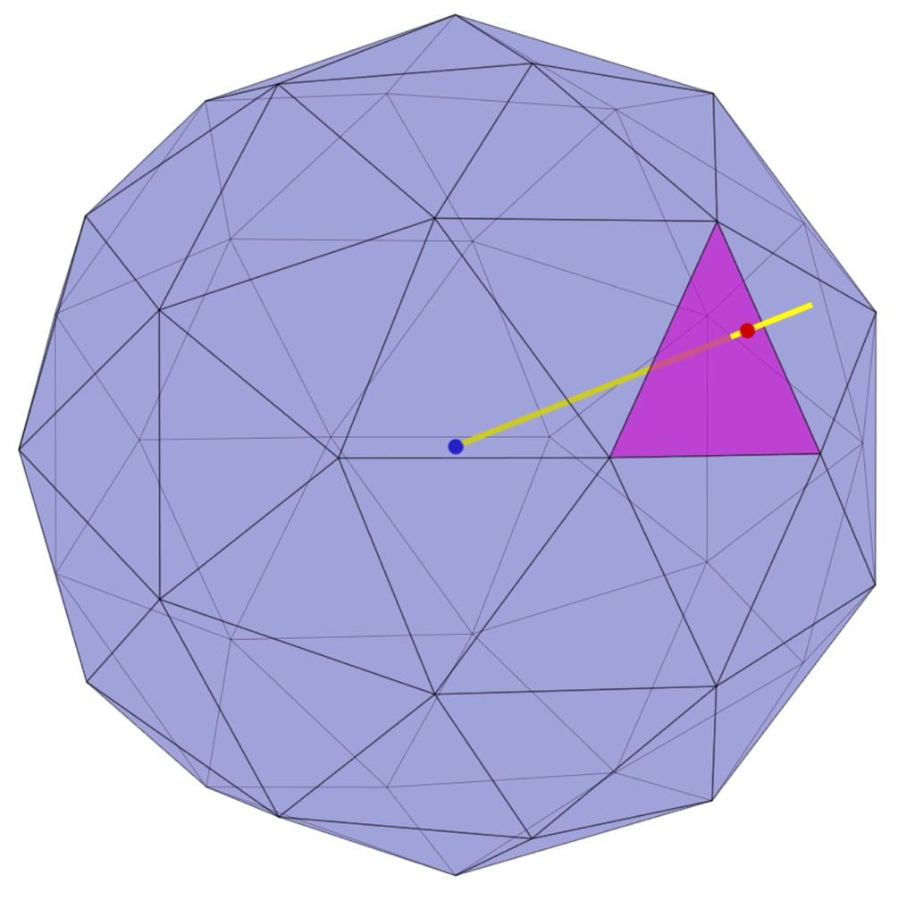 Chapter 3 Point Location on Star-shaped Polyhedron Surface The star-shaped polyhedron point location is often used for a spherical point location but it is not limited to this use.
