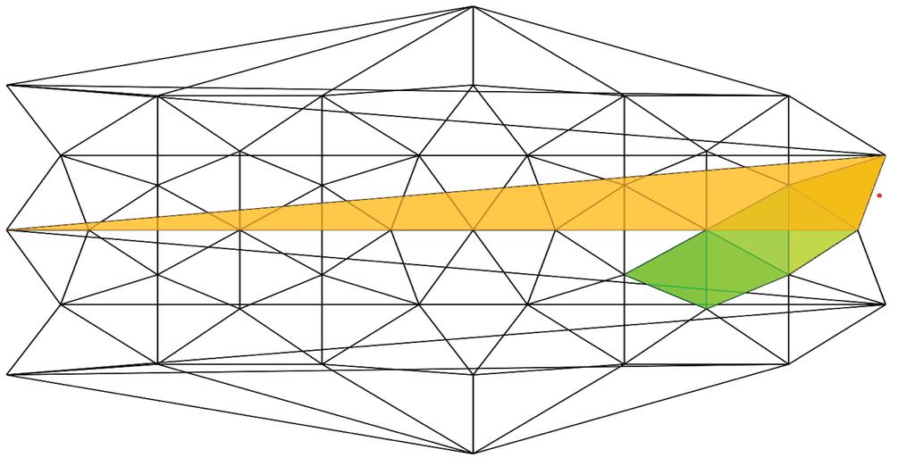 tion where we represented the edges in spherical coordinates as line segments, projecting only their points. Figure 3.