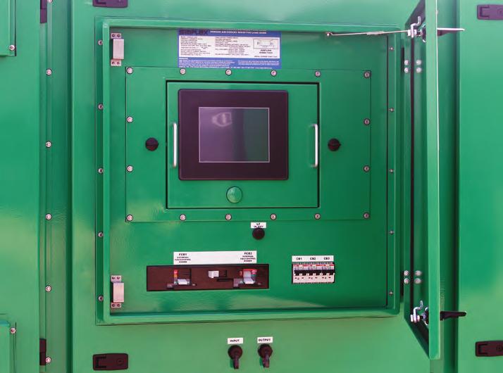 600KW - 1250KW Page 6 Digital Controller Trident Load Banks are digitally controlled via