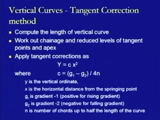 They are the tangent correction method and the chord deflection method.