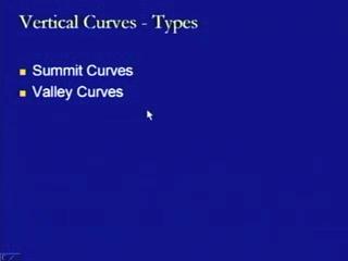 (Refer Slide Time: 13:49) Now, we come to different types of vertical curves.