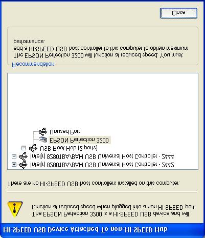 0) Devices This bulletin was created to inform you of a Windows XP warning message that comes up when an EPSON HI-SPEED USB (USB 2.0) scanner is connected to a non-hi-speed USB (USB 1.1) Port.