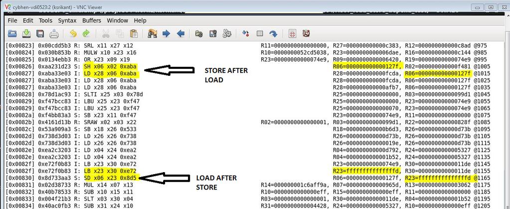 Description This test case main interest is verifying load store dependencies.the pattern followed here performing R type instructions and then load store operations and store-load operations.