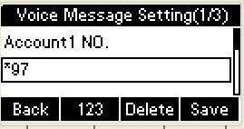 5. Select the message you want to delete and press the Delete soft key: 6. Delete all the text messages in the in-box.