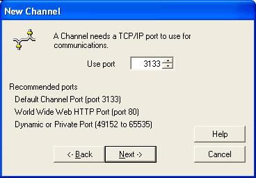 Prism Console Users Guide New Channel - Server Name dialog On this dialog box, enter the name of the computer where the Channel Server is installed.