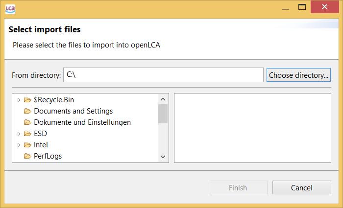 Thus, if the location had a different code when it was created in openlca than in the file, the KML data will not be imported to the existing location 2.