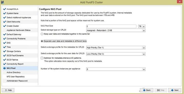 Figure 28. Add FluidFS Cluster Wizard Existing iscsi Configuration Page c. Select Remove existing iscsi Configuration. d. Click Next. The Select Storage Centers page opens. See Select Storage Centers.