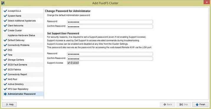 Steps 1. To change the default Administrator password, type a password for the Administrator account in the Password field. 2. In the Confirm Password field, retype the password. 3.