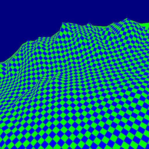 (c) LOD-sprite technique with 16 16 height field (b).