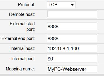 Port Forwarding to a port that is intercepted by the router If you have a PC at say 192.168.1.100 which is hosting a webserver and you want to access this from the internet, normal port forwarding will fail.