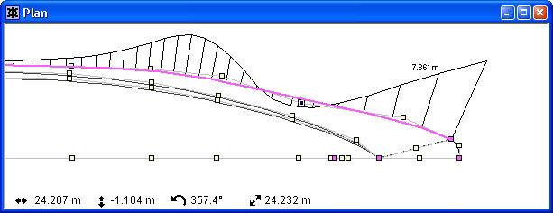 Chapter 5 Using Maxsurf Curvature on Contours The second way to display curvature on a Maxsurf design is to select a contour or group of contours, and use the Show Curvature command from the Display