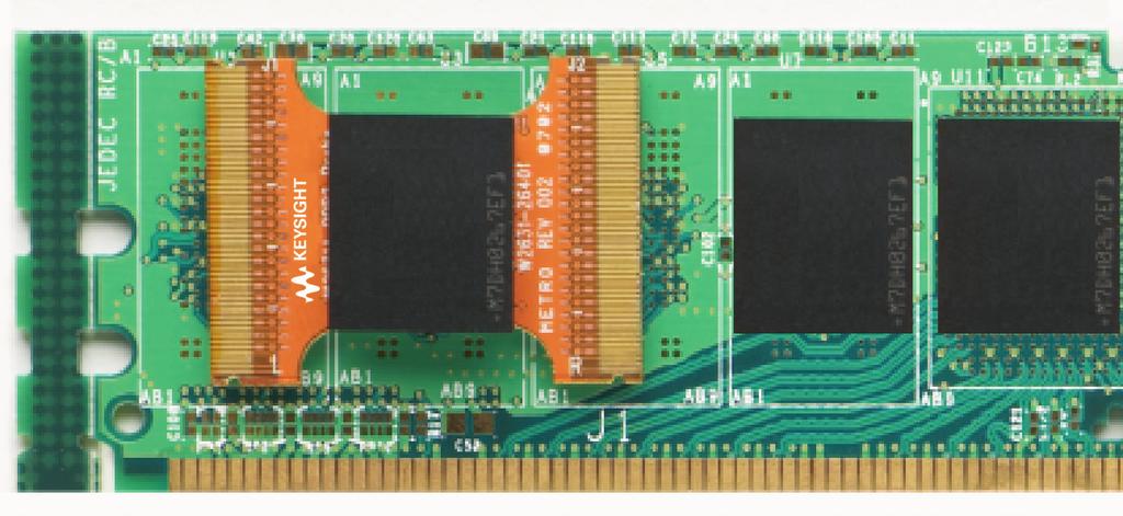 03 Keysight W2630 Series DDR2 BGA Probes for Logic Analyzers and Oscilloscopes - Data Sheet DDR2 BGA Probe Connection to an Agilent Keysight Analyzer The W2630A Series DDR2 BGA probes are used with