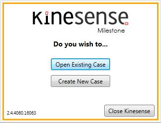 Opening Kinesense for Milestone To Launch Kinesense for Milestone,