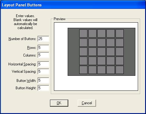 Group Button Commands Use Panel Editor to define and place groups of buttons on panels.
