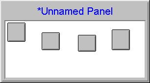 Size Horizontal: Shrink to Smallest To resize a group of buttons to the width of the thinnest button, select the buttons using the 'rubberbanding' technique. The button submenu displays.