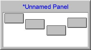 Size Horizontal: Grow to Largest Figure 38 Size Horizontal: Shrink to Smallest To resize a group of buttons to the width of the widest button, select the buttons using the 'rubberbanding' technique.