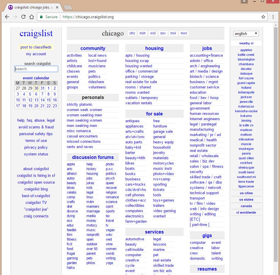 Craigslist Buying and Selling 1) Open a web browser to get to Craigslist and go to our local Craigslist Double click to open a web browser such