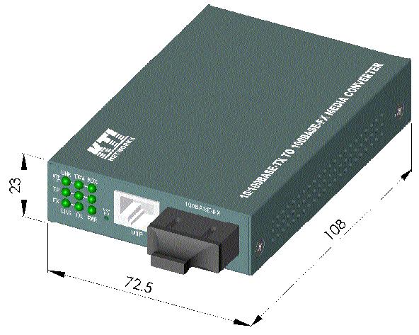 1. Introduction The 10/100BASE-TX to 100BASE-FX media converter series provides a media conversion allowing high-speed integration of fiber optic and twistedpair segments.
