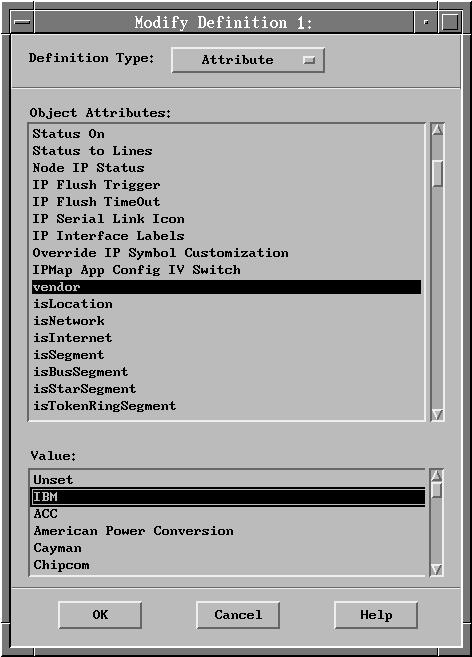 Figure 15. SmartSet Editor Object Attributes and Values 8.