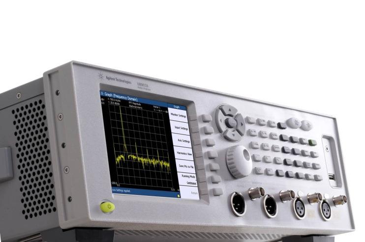 New U8903A Audio Analyzer Replacing the Popular HP 8903B Audio Analyzer Fast and accurate multi-channels audio analysis made affordable The new U8903A Audio Analyzer has: 5.