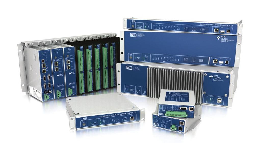 SEL Real-Time Automation Controller (RTAC) Product Family Rugged, deterministic, and reliable automation controllers for any environment 1 ms deterministic processing intervals support critical